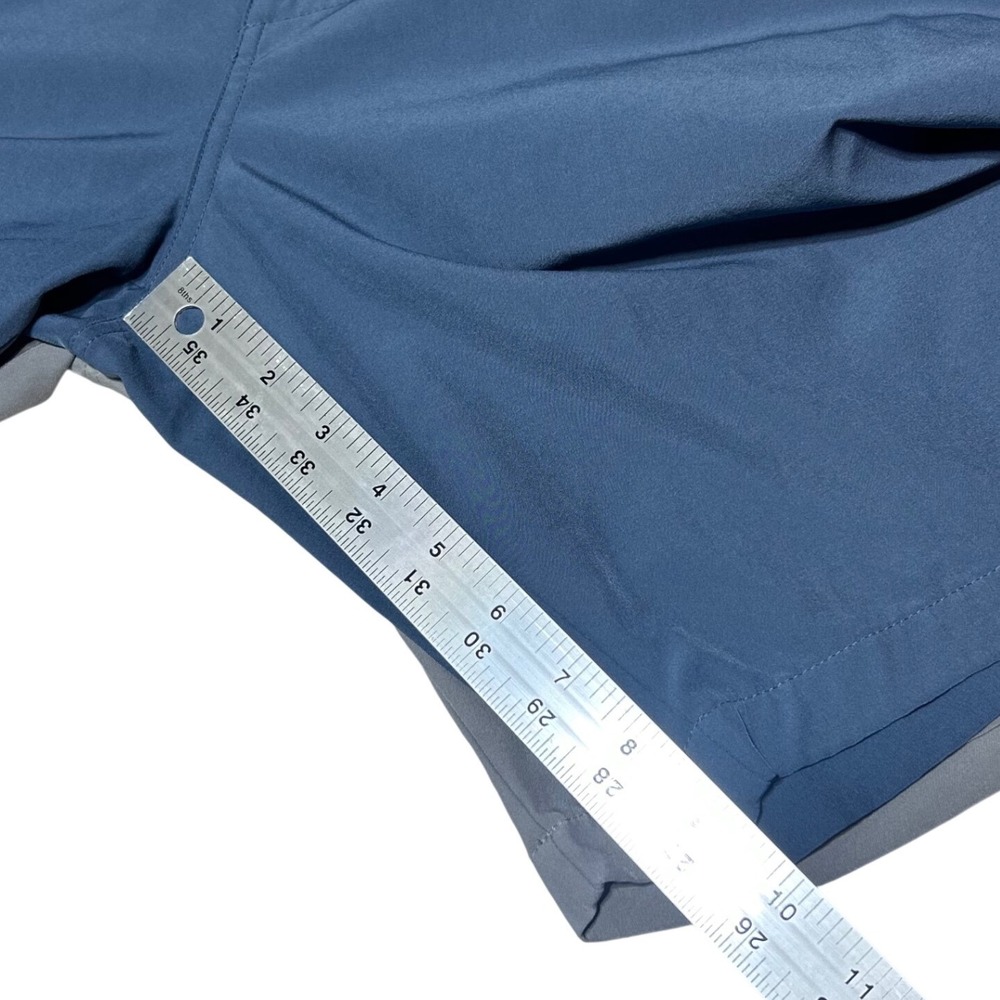 Lot of 2 Travis Mathew Beck Golf Shorts Bundle Mens 36 Blue Grey Performance - Picture 6 of 8